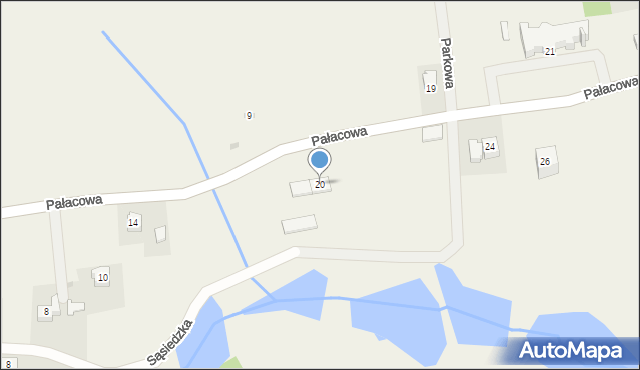 Paszkówka, Pałacowa, 20, mapa Paszkówka