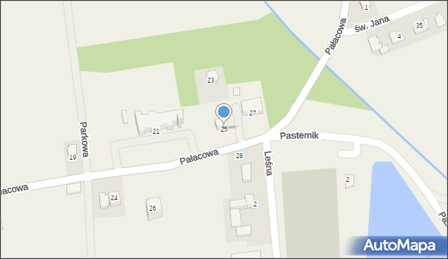 Paszkówka, Pałacowa, 25, mapa Paszkówka