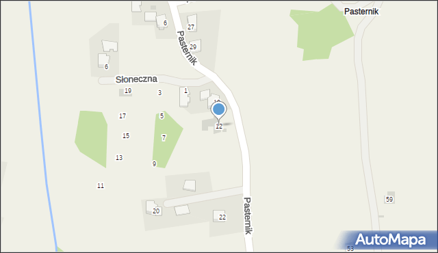 Paszkówka, Pasternik, 12, mapa Paszkówka