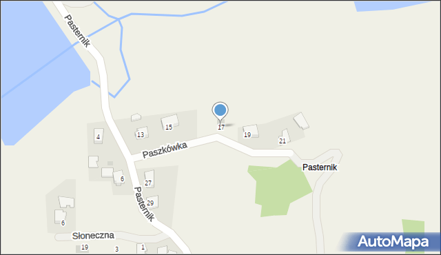 Paszkówka, Pasternik, 17, mapa Paszkówka