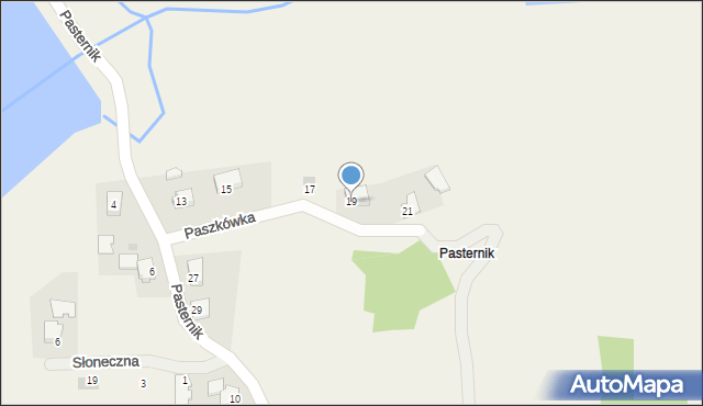 Paszkówka, Pasternik, 19, mapa Paszkówka