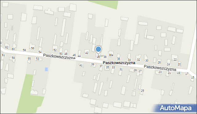 Paszkowszczyzna, Paszkowszczyzna, 40, mapa Paszkowszczyzna