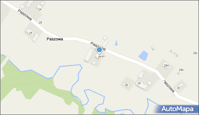 Paszowa, Paszowa, 27, mapa Paszowa