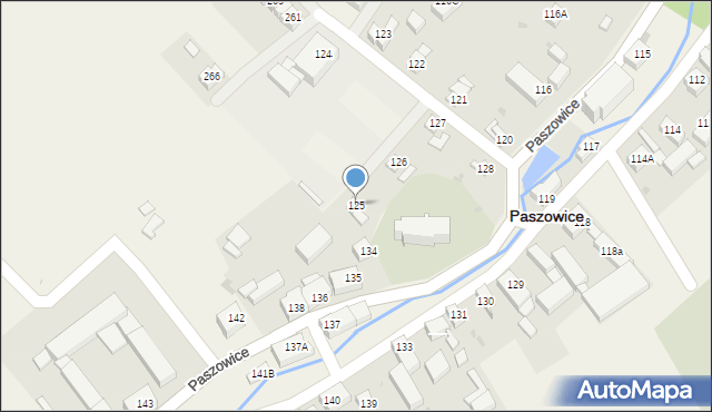 Paszowice, Paszowice, 125, mapa Paszowice