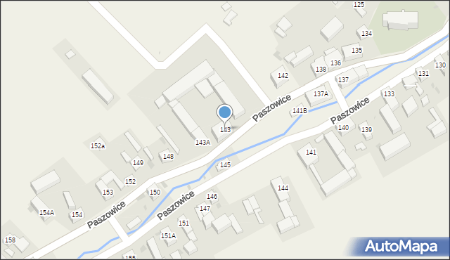 Paszowice, Paszowice, 143, mapa Paszowice