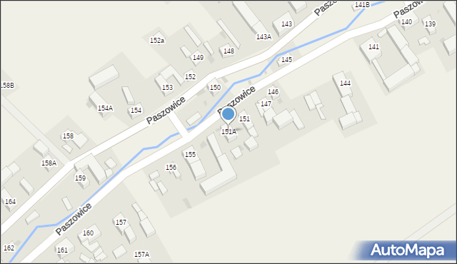 Paszowice, Paszowice, 151A, mapa Paszowice