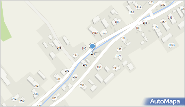 Paszowice, Paszowice, 195, mapa Paszowice