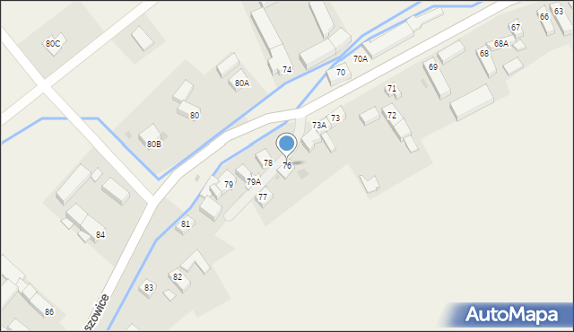 Paszowice, Paszowice, 76, mapa Paszowice