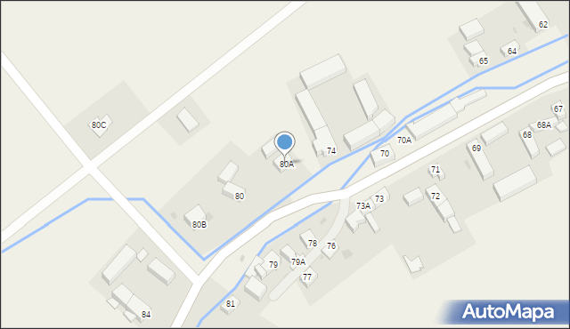 Paszowice, Paszowice, 80A, mapa Paszowice