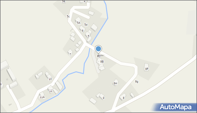 Paszowice, Paszowice, 8D, mapa Paszowice