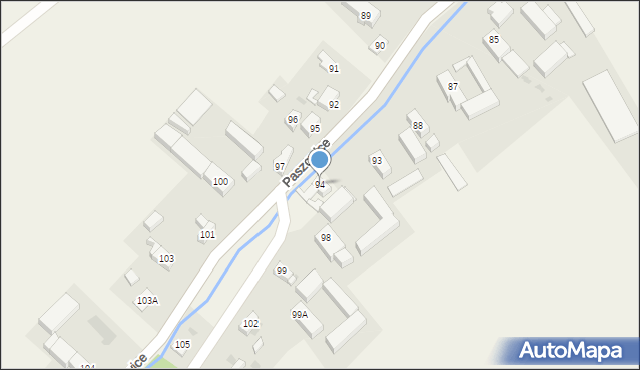 Paszowice, Paszowice, 94, mapa Paszowice