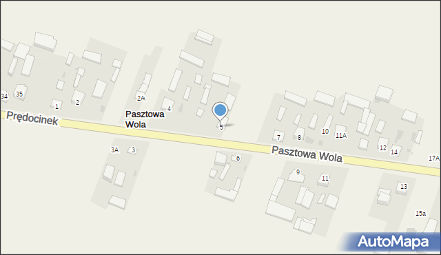 Pasztowa Wola, Pasztowa Wola, 5, mapa Pasztowa Wola