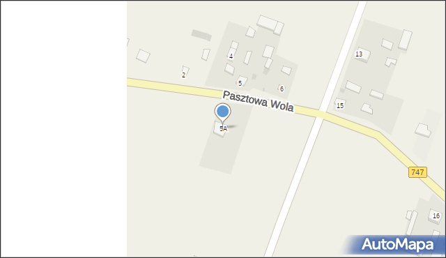 Pasztowa Wola-Kolonia, Pasztowa Wola-Kolonia, 5A, mapa Pasztowa Wola-Kolonia