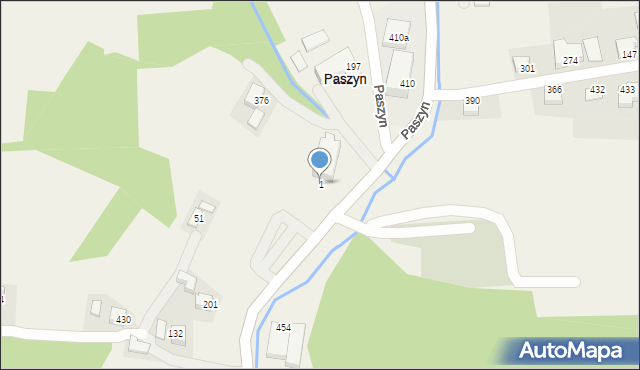 Paszyn, Paszyn, 1, mapa Paszyn