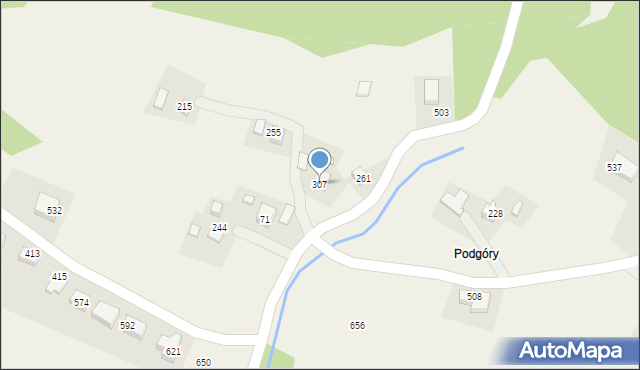 Paszyn, Paszyn, 307, mapa Paszyn