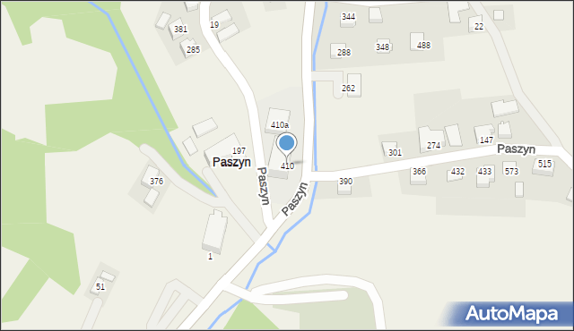 Paszyn, Paszyn, 410, mapa Paszyn