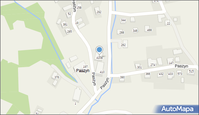 Paszyn, Paszyn, 410a, mapa Paszyn