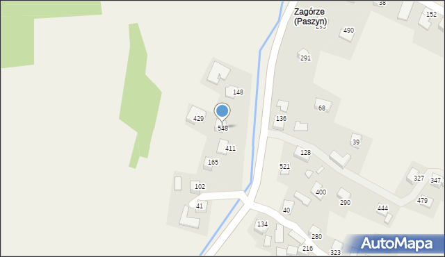 Paszyn, Paszyn, 548, mapa Paszyn