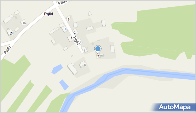 Pątki, Pątki, 5, mapa Pątki