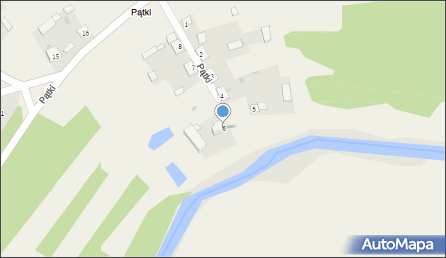 Pątki, Pątki, 6, mapa Pątki