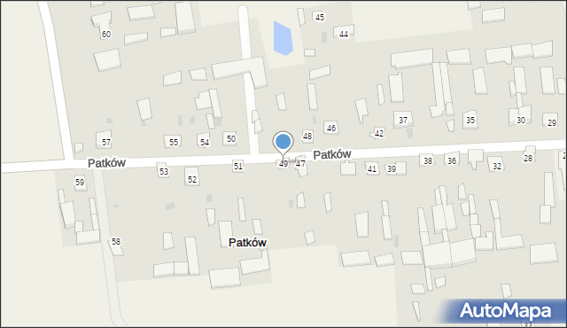 Patków, Patków, 49, mapa Patków