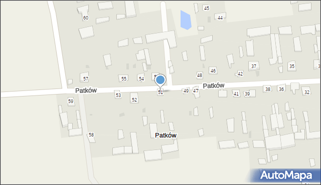 Patków, Patków, 51, mapa Patków