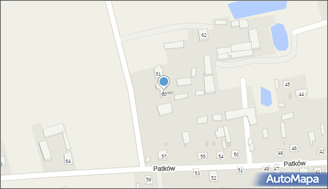 Patków, Patków, 60, mapa Patków