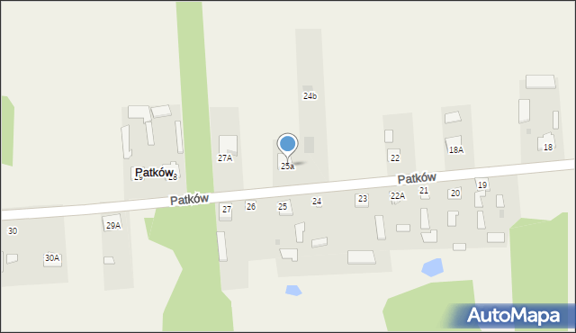 Patków, Patków, 25a, mapa Patków