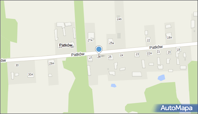 Patków, Patków, 26, mapa Patków