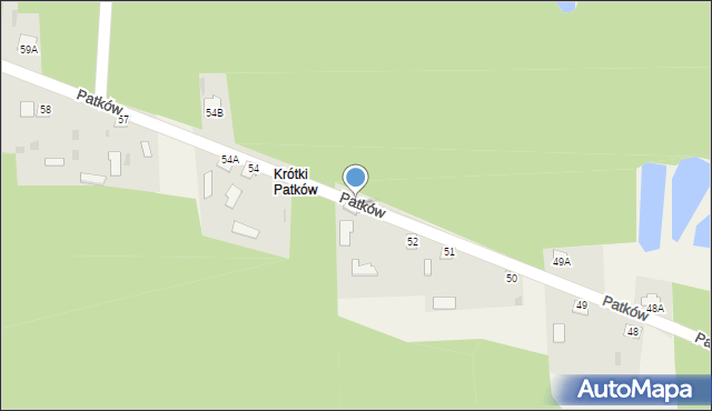 Patków, Patków, 53, mapa Patków