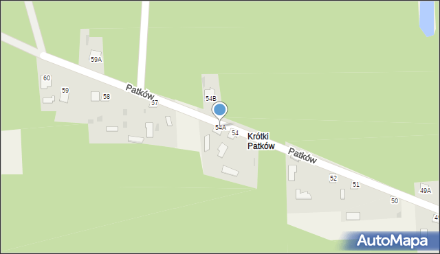 Patków, Patków, 54A, mapa Patków