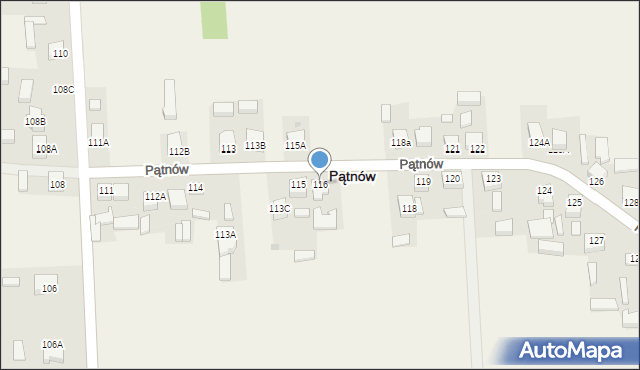 Pątnów, Pątnów, 116, mapa Pątnów