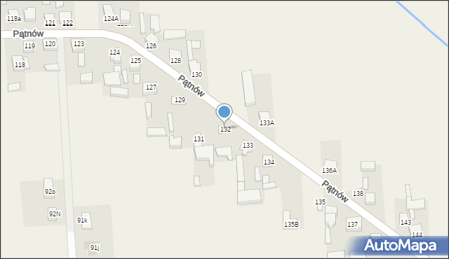 Pątnów, Pątnów, 132, mapa Pątnów