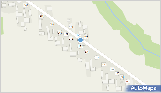 Pątnów, Pątnów, 174, mapa Pątnów