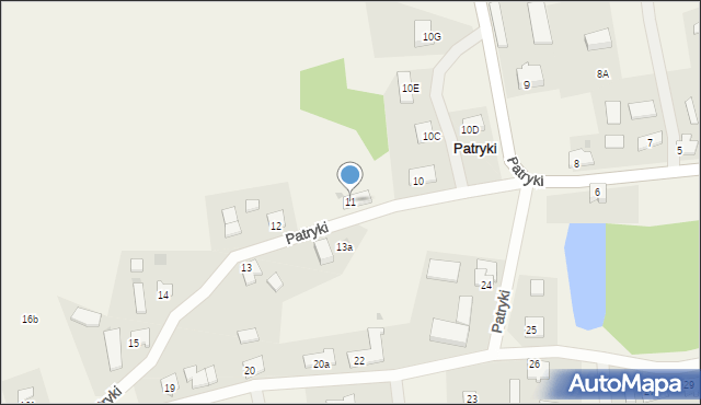 Patryki, Patryki, 11, mapa Patryki