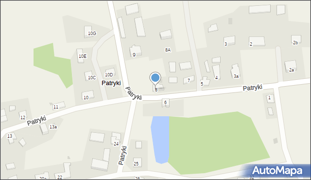 Patryki, Patryki, 8, mapa Patryki