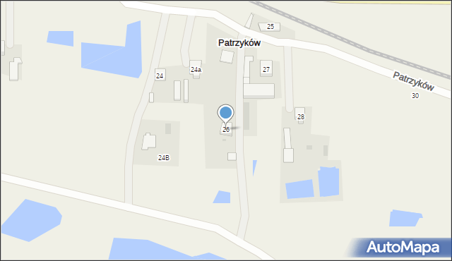 Patrzyków, Patrzyków, 26, mapa Patrzyków