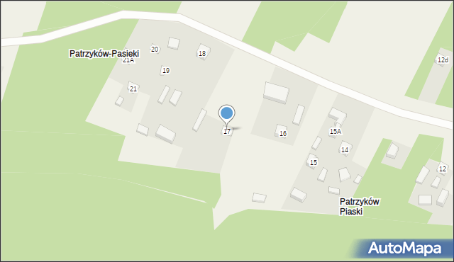 Patrzyków, Patrzyków, 17, mapa Patrzyków