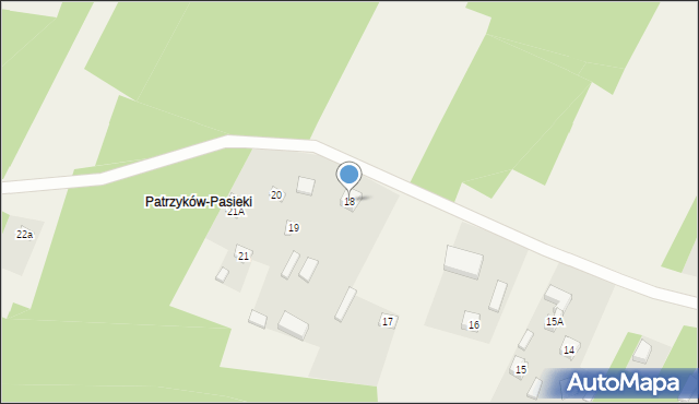 Patrzyków, Patrzyków, 18, mapa Patrzyków