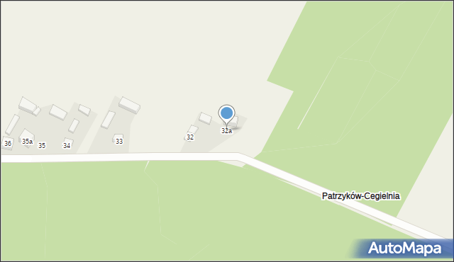 Patrzyków, Patrzyków, 32a, mapa Patrzyków