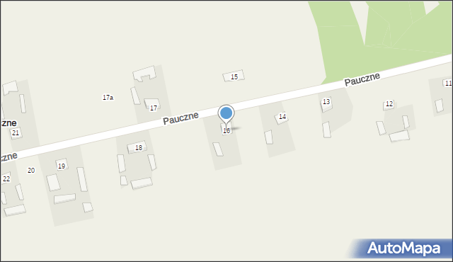 Pauczne, Pauczne, 16, mapa Pauczne