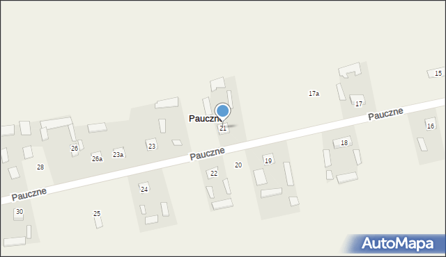 Pauczne, Pauczne, 21, mapa Pauczne