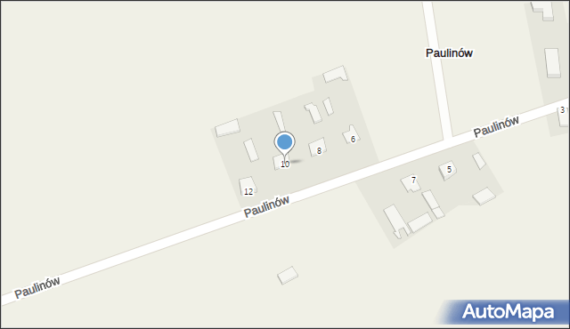 Paulinów, Paulinów, 10, mapa Paulinów