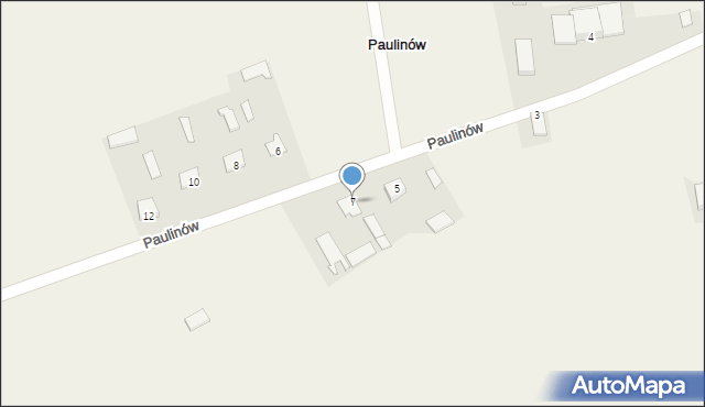 Paulinów, Paulinów, 7, mapa Paulinów