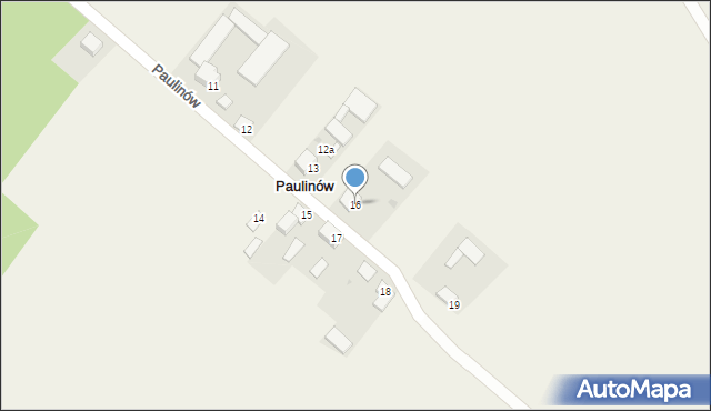 Paulinów, Paulinów, 16, mapa Paulinów