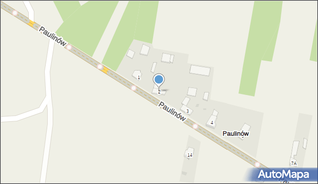 Paulinów, Paulinów, 2, mapa Paulinów