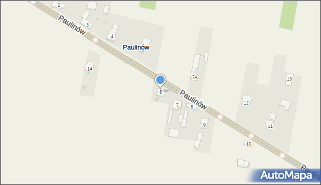 Paulinów, Paulinów, 6, mapa Paulinów