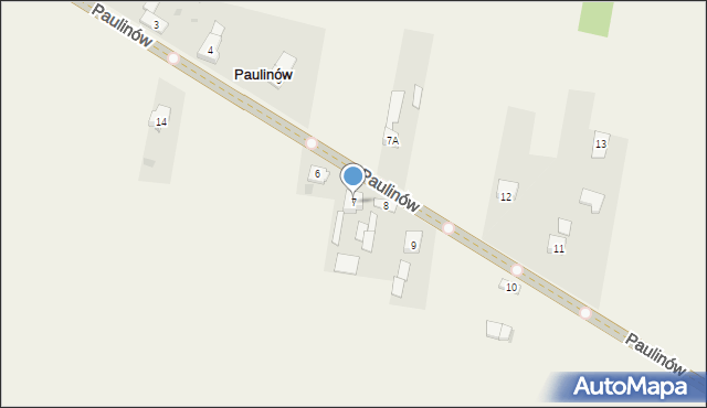 Paulinów, Paulinów, 7, mapa Paulinów