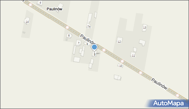 Paulinów, Paulinów, 9, mapa Paulinów