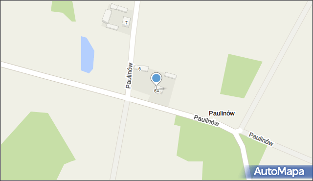Paulinów, Paulinów, 6A, mapa Paulinów